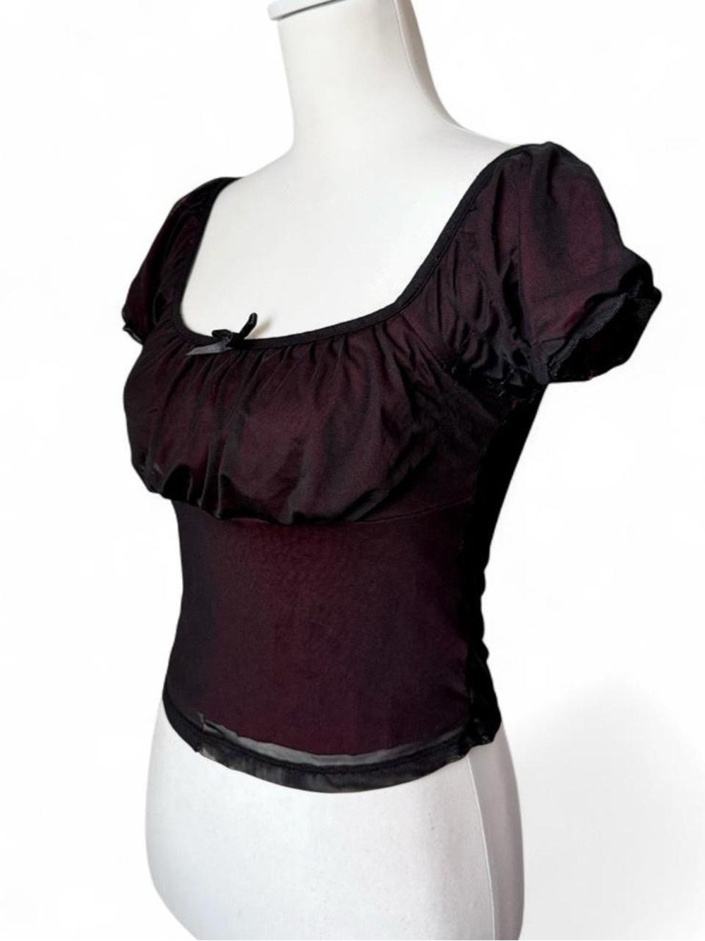 Social Collision Goth Crop Top